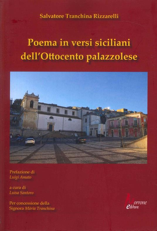 Poema in versi siciliani dell'Ottocento palazzolese - Salvatore Tranchina Rizzarelli - copertina