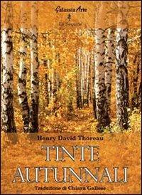 Tinte autunnali - Henry David Thoreau - copertina