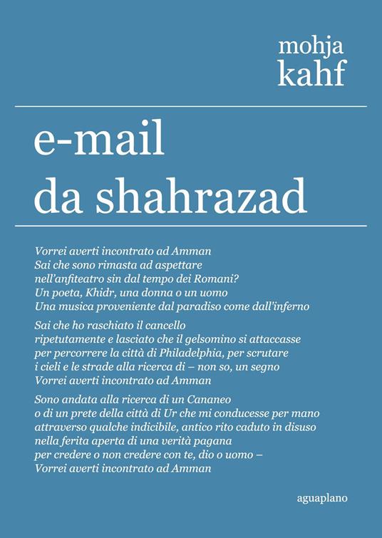 E-mail da Shahrazad. Poesie scelte - Mahja Kahf - copertina