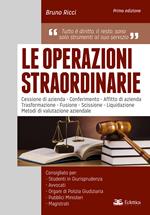 Le operazioni straordinarie