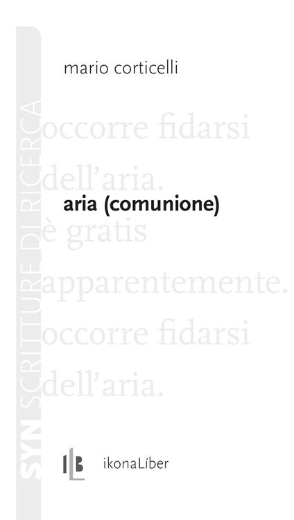 Aria (comunione) - Mario Corticelli - ebook