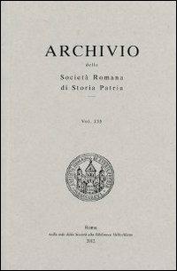 Archivio della Società romana di storia patria. Vol. 135 - copertina