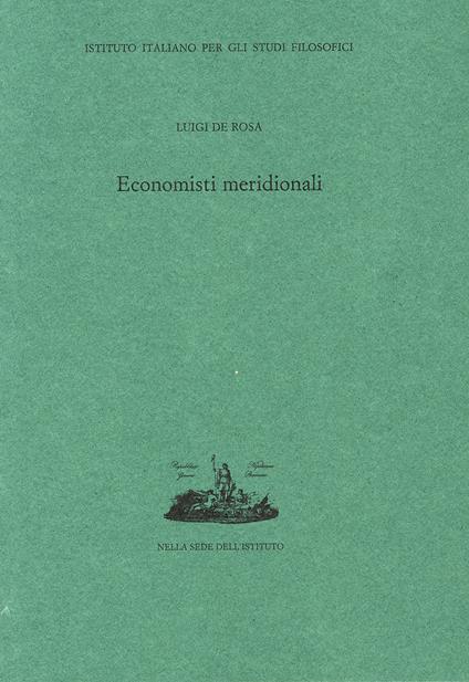 Economisti meridionali - Luigi De Rosa - copertina