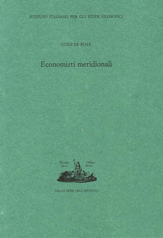 Economisti meridionali - Luigi De Rosa - copertina