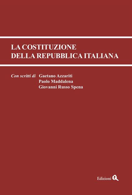 La Costituzione della Repubblica Italiana - copertina