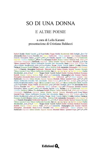 So di una donna. E altri versi. Ediz. italiana e inglese - copertina