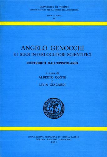 Angelo Genocchi e i suoi interlocutori scientifici. Contributi dall'epistolario - copertina