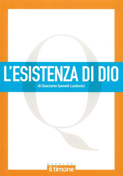 L'esistenza di Dio - Giacomo Lodovici Samek - copertina