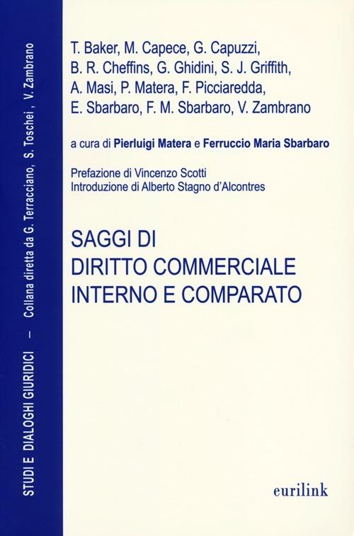 Saggi di diritto commerciale interno e comparato - copertina