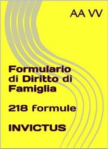 Formulario di diritto di famiglia - Anonymous - ebook