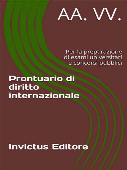 Prontuario di diritto internazionale - V.V.A.A. - ebook