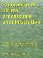 Prontuario di diritto processuale amministrativo