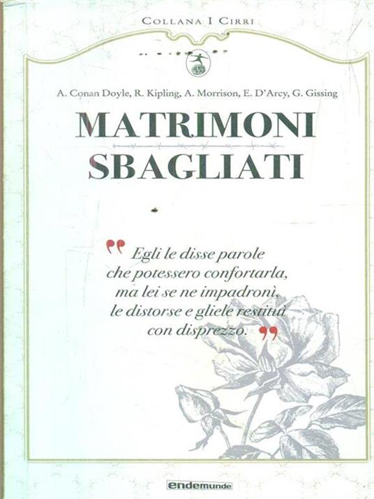 Matrimoni sbagliati - copertina