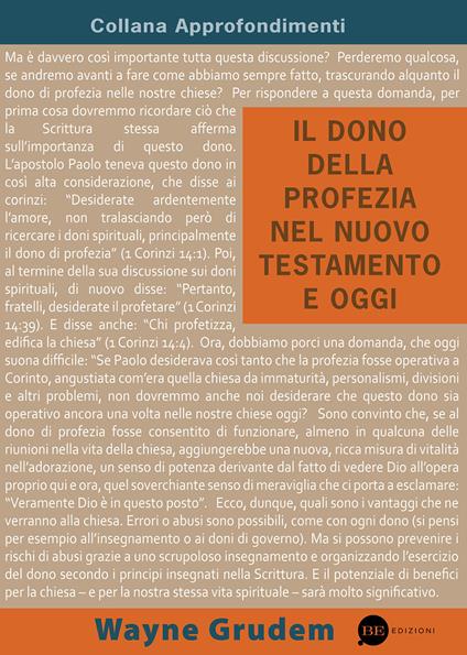 Il dono della profezia nel Nuovo Testamento e oggi - Wayne Grudem - copertina