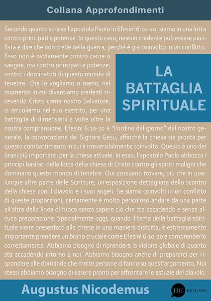 La battaglia spirituale - Augustus Nicodemus - copertina