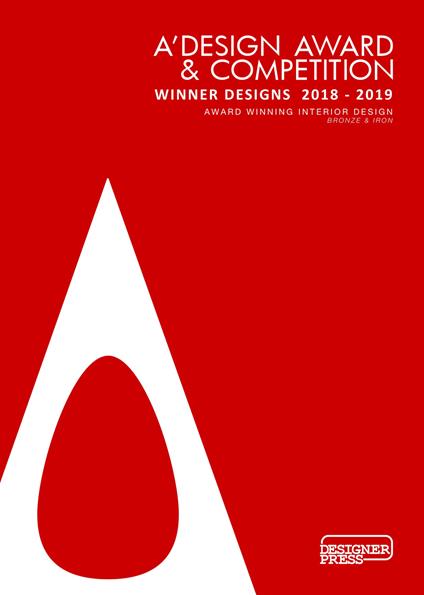 A' Design Award & Competition. Winner designs 2018-2019. Award winning interior design. Bronze & iron. Ediz. illustrata - Onur Mustak Cobanli - copertina