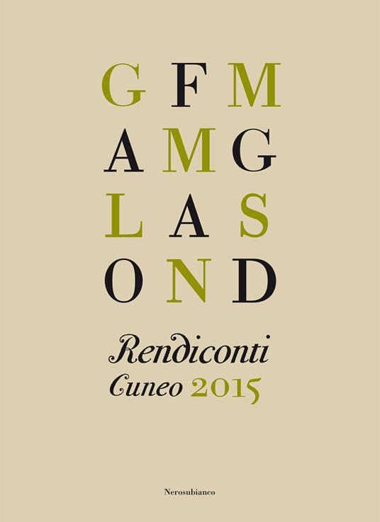 Rendiconti. Cuneo 2015 - copertina