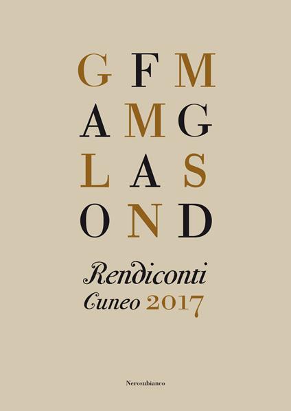 Rendiconti. Cuneo 2017 - copertina