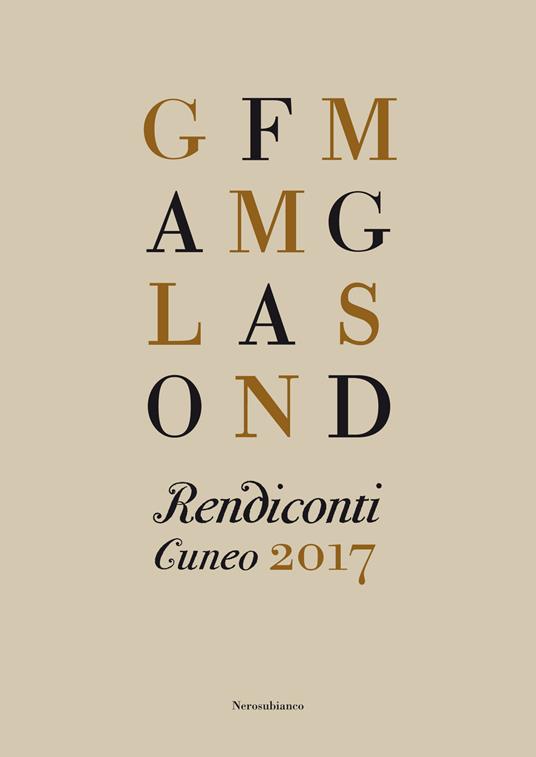 Rendiconti. Cuneo 2017 - copertina
