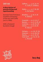 Cast It. Ediz. illustrata. Vol. 1: A description of punchcutting and typefounding