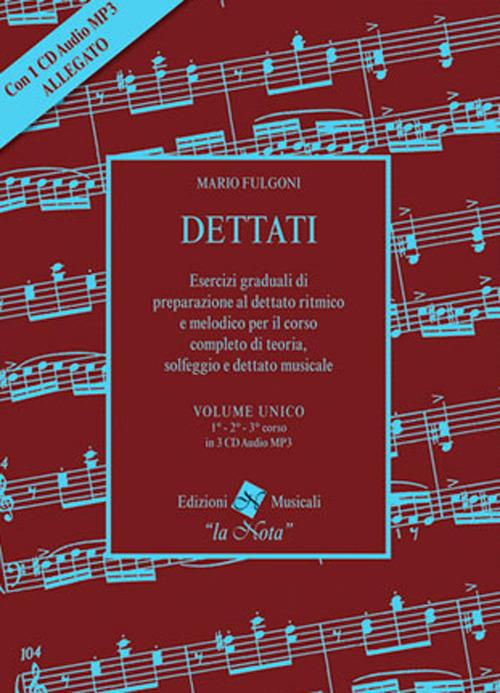 Dettati volume unico. Terzo corso. Con CD-Audio - copertina