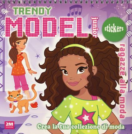 Trendy model junior. Viola. Con adesivi - copertina