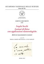 Angelo Secchi. Lezioni di fisica con applicazioni meteorologiche. Appunti manoscritti inediti
