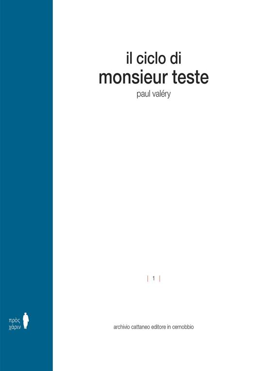 Il ciclo di Monsieur Teste - Paul Valéry - copertina