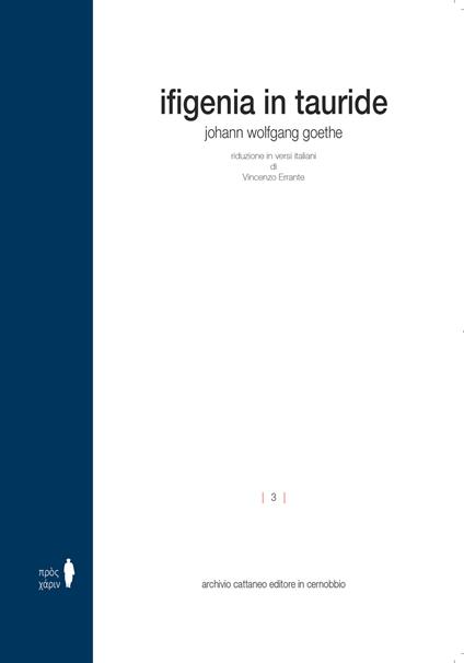 Ifigenia in Tauride. Ediz. integrale - Johann Wolfgang Goethe - copertina