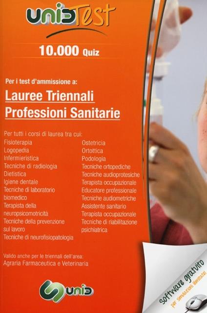 10.000 quiz. Per i test d'ammissione a: lauree triennali professioni sanitarie. Con software di simulazione - copertina
