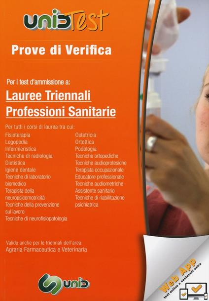Prove di verifica per i test di ammissione a lauree triennali professioni sanitarie. Con aggiornamento online - copertina