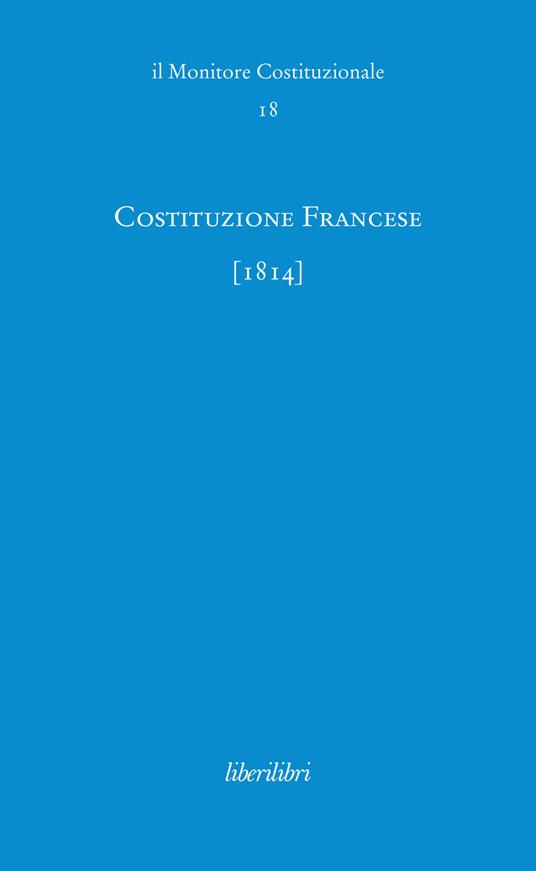 Costituzione francese (1814) - copertina