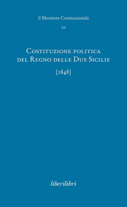 Costituzione politica del Regno delle due Sicilie (1848) - copertina