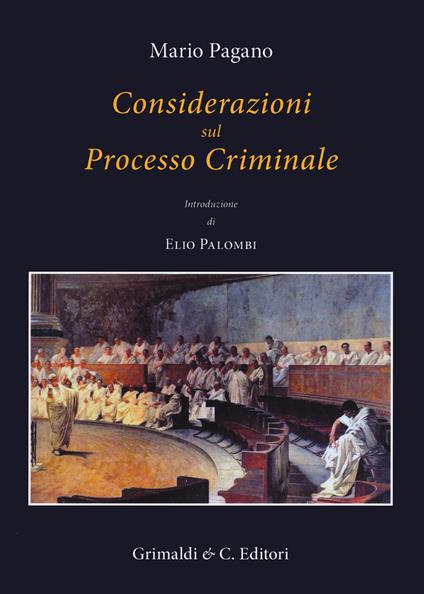 Considerazioni sul processo criminale - Francesco Mario Pagano - copertina