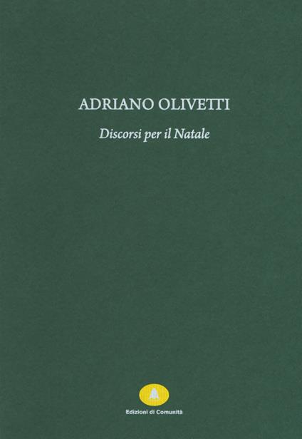 Discorsi per il Natale - Adriano Olivetti - copertina
