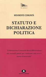 Statuto e dichiarazione politica