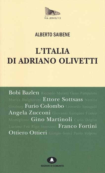 L'Italia di Adriano Olivetti - Alberto Saibene - copertina