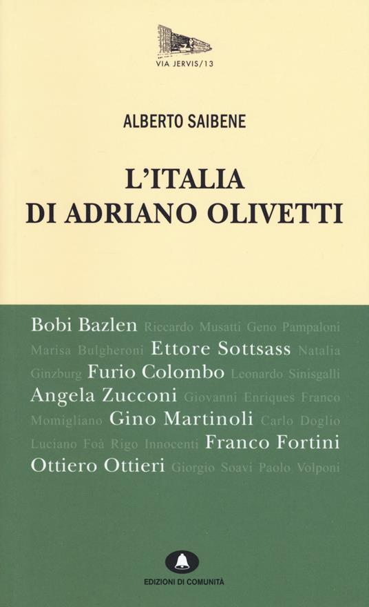 L'Italia di Adriano Olivetti - Alberto Saibene - copertina