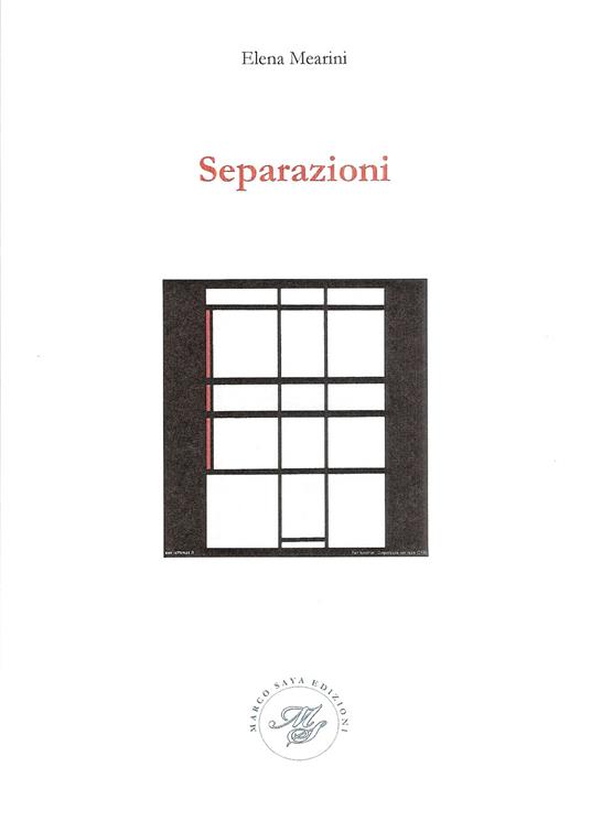 Separazioni - Elena Mearini - copertina