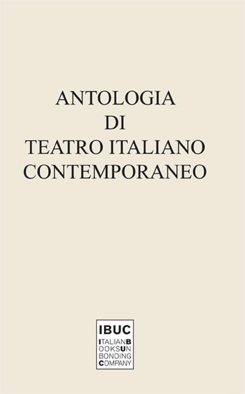 Antologia di teatro italiano contemporaneo - copertina