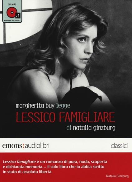 Lessico famigliare letto da Margherita Buy. Audiolibro. 1 CD Audio formato MP3. Ediz. integrale - Natalia Ginzburg - copertina