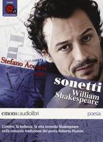 Sonetti letto da Stefano Accorsi. Audiolibro. CD Audio formato MP3