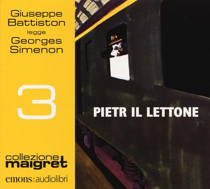 Pietr il Lettone letto da Giuseppe Battiston. Audiolibro. CD Audio formato MP3 - Georges Simenon - copertina