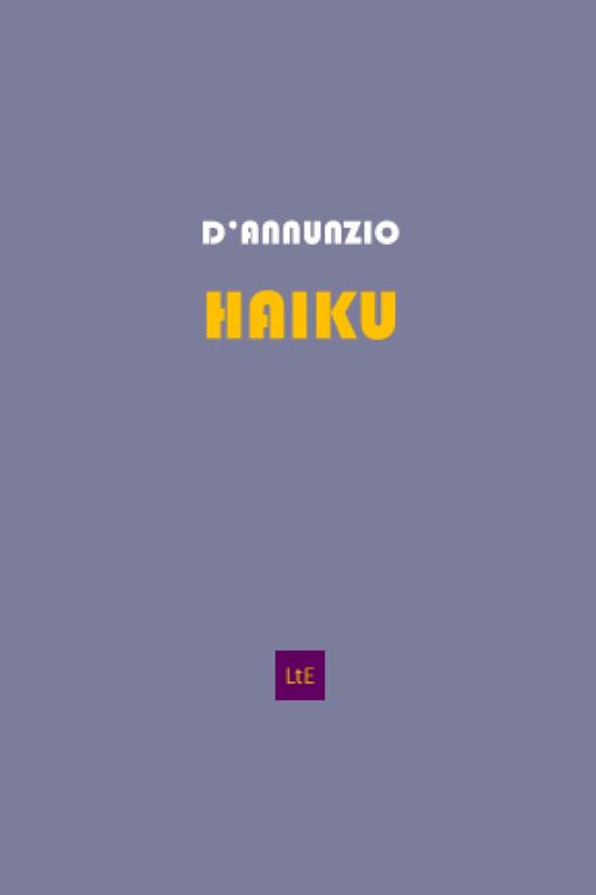 Haiku - Gabriele D'Annunzio - copertina