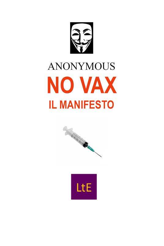 No vax. Il manifesto - Anonimo - copertina