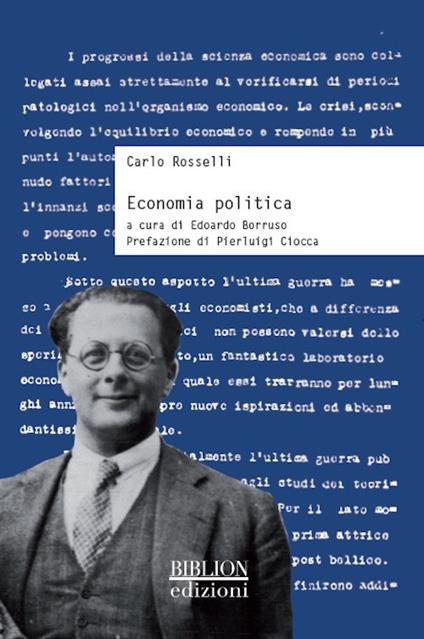 Economia politica - Carlo Rosselli - copertina