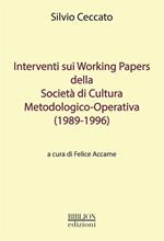 Interventi sui working papers della Società di cultura metodologico-operativa (1989-1996)