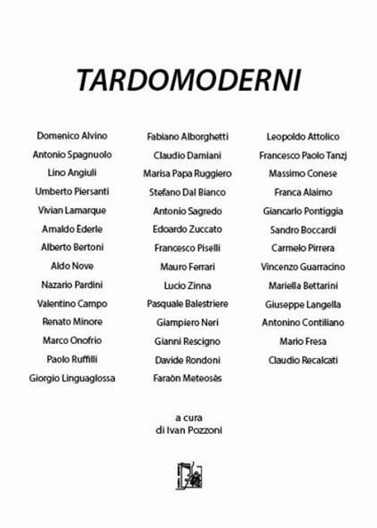 Tardomoderni - copertina