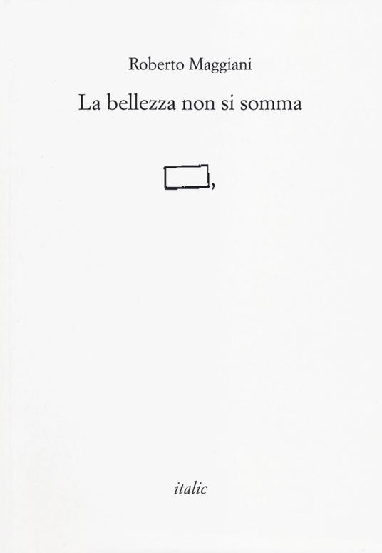 La bellezza non si somma - Roberto Maggiani - copertina