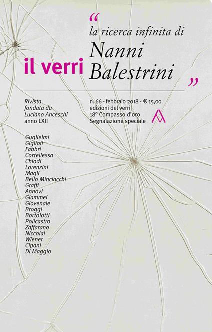 Il Verri (2018). Vol. 66: La ricerca infinita di Nanni Balestrini - copertina